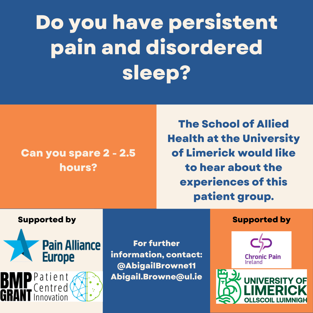 Research Chronic Pain and poor sleep