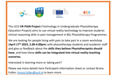 Research VR-PAIN Project Technology in Physiotherapy Education